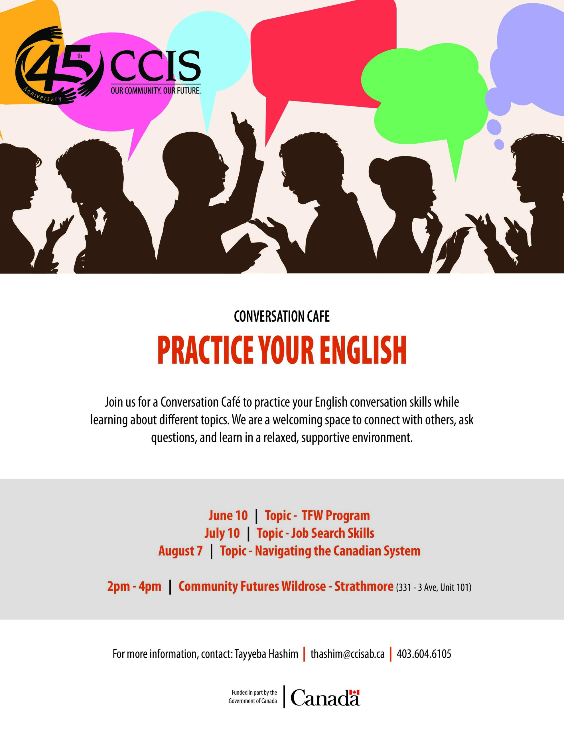 TFW Conversation Cafe ESDC Poster, Jun 2026